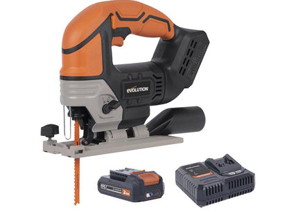 Evolution R90JGS-Li EXT Jigsaw 18V 1 x 2.0Ah Li-ion