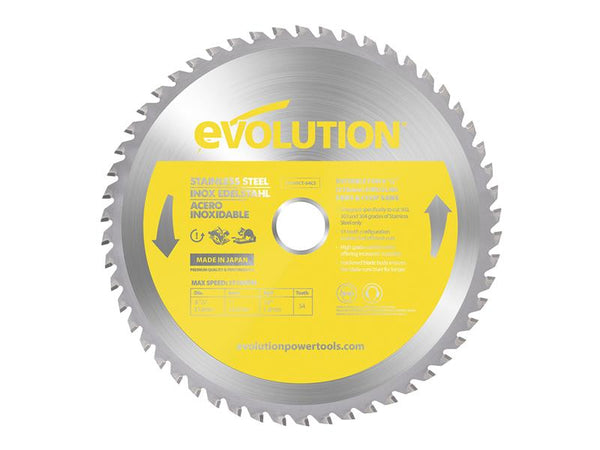 Evolution Stainless Steel Cutting Circular Saw Blade 210 x 25.4mm x 54T