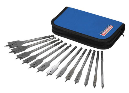 Faithfull Flat Bit Set, 13 Piece