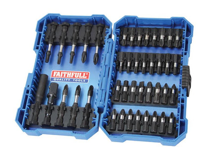 Faithfull Impact Screwdriver Bit Set, 42 Piece