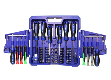 Faithfull Fold Out Screwdriver & Bit Set, 63 Piece