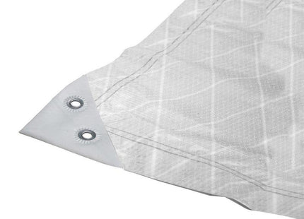 Faithfull Tough-Tarp Tarpaulin White 8 x 5m