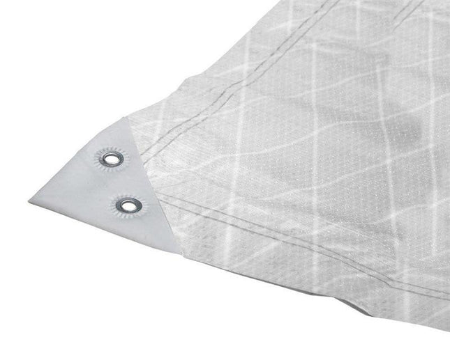 Faithfull Tough-Tarp Tarpaulin White 8 x 5m