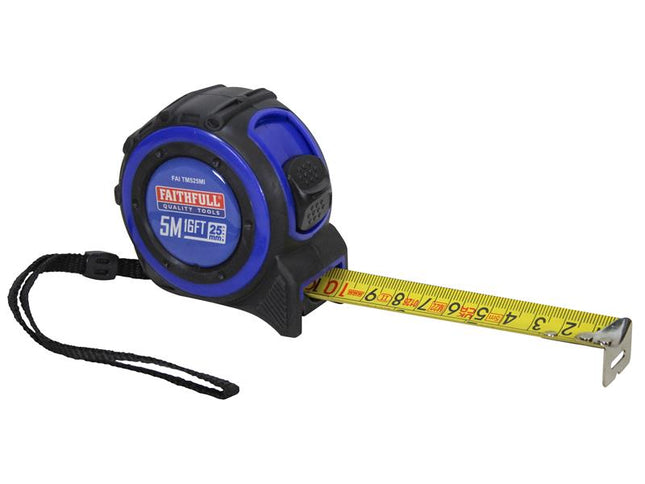 Faithfull Trade Tape Measure 5m/16ft (Width 25mm)