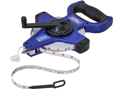 Faithfull Fast Rewind Open Long Tape 30m/100ft (Width 13mm)