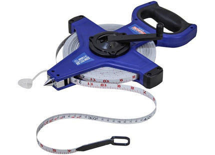 Faithfull Fast Rewind Open Long Tape 50m/165ft (Width 13mm)