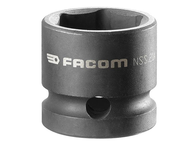 Facom 6-Point Stubby Impact Socket 1/2in Drive 21mm