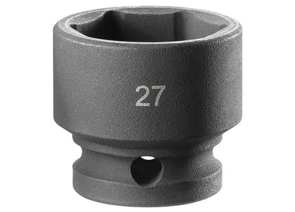 Facom 6-Point Stubby Impact Socket 1/2in Drive 27mm
