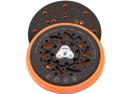 Flexipads World Class Cyclone Backing Pad Medium 53 Hole 150mm