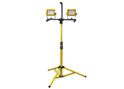 Faithfull Power Plus LED Twin Tripod Site Light 70W 240V