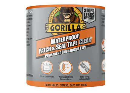 Gorilla Glue Gorilla Waterproof Patch & Seal Tape 100mm x 2.4m Clear