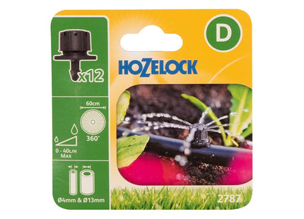 Hozelock 2787 End of Line Adjustable Mini Sprinkler 4/13mm (Pack 12)