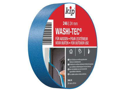 KIP 246 Premium Outdoor WASHI-TEC Masking Tape 24mm x 50m