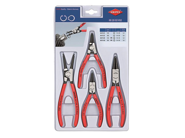 Knipex Circlip Plier Set, 4 Piece