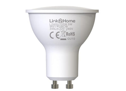 Link2Home Gu10 Wi-Fi Led Lamp With Rgb Pack 4