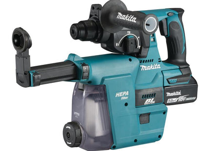 Makita DHR242RTJW SDS Plus BL Hammer Drill + Extractor 18V 2 x 5.0Ah Li-ion