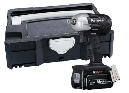 Panasonic EY75A8LJ2G 1/2in Impact Wrench & Systainer Case 18V 2 x 5.0Ah Li-ion