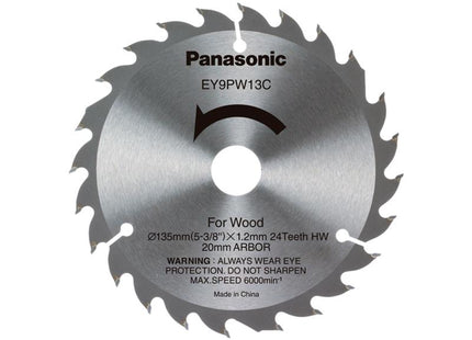 Panasonic EY9PW13C32 Wood Cutting TCT Blade 135 x 20mm x 24T