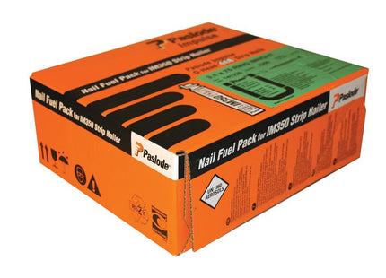 Paslode 3.1mm x 90mm IM350 Straight Shank Bright Nails 2200 - 2 x Fuel Cells
