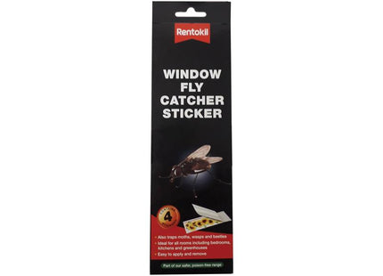 Rentokil Window Fly Catcher Stickers (Pack 4)