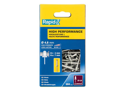 Rapid High Performance Rivets 4.8 x 10mm (Box 350)