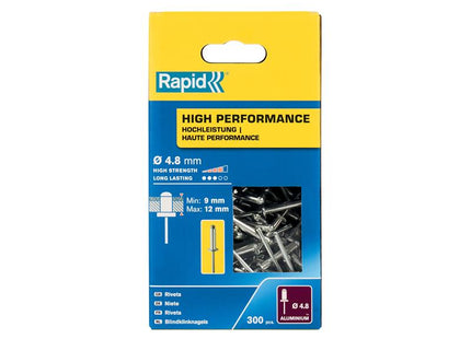 Rapid High Performance Rivets 4.8 x 16mm (Box 300)