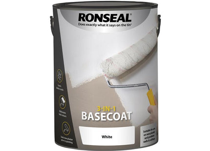 Ronseal 3-in-1 Basecoat White 5 litre