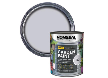 Ronseal Garden Paint Pewter Grey 750ml