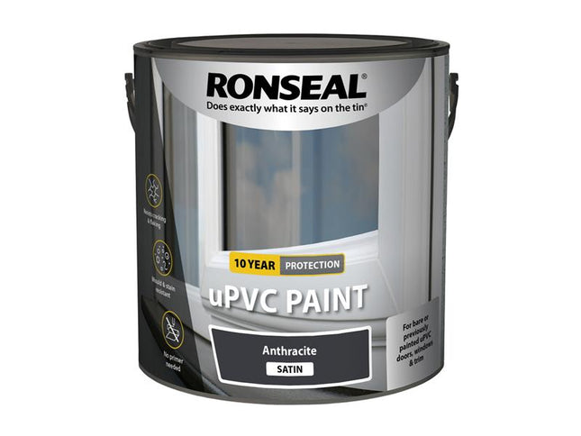 Ronseal uPVC Paint Anthracite Satin 2.5 litre