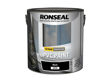 Ronseal uPVC Paint Black Satin 2.5 litre