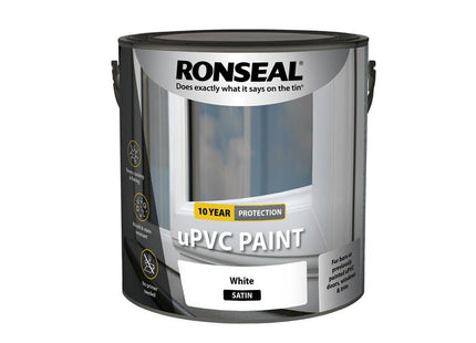 Ronseal uPVC Paint White Satin 2.5 litre