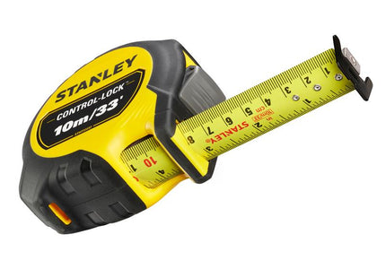 STANLEY CONTROL-LOCK Pocket Tape 10m/33ft (Width 25mm)