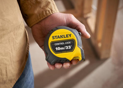 STANLEY CONTROL-LOCK Pocket Tape 10m/33ft (Width 25mm)