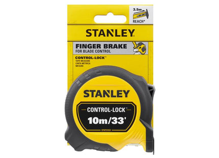STANLEY CONTROL-LOCK Pocket Tape 10m/33ft (Width 25mm)