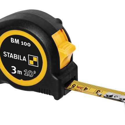 Stabila BM 100 Compact Pocket Tape 3m/10ft (Width 19mm)