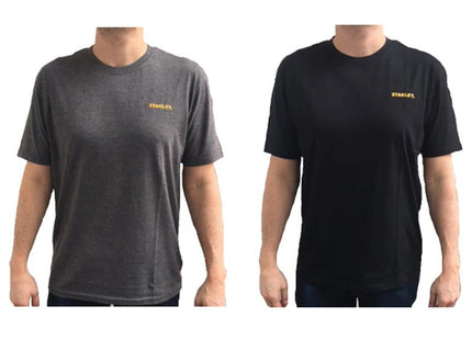 STANLEY Clothing T-Shirt Twin Pack Grey & Black - XL