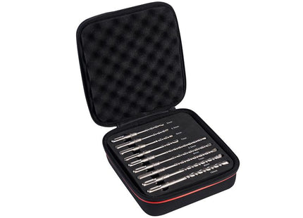 Starrett SDS Plus 2 Point Drill Bit Set, 9 Piece