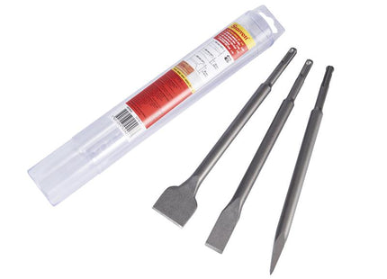 Starrett SDS Plus Chisel Set, 3 Piece