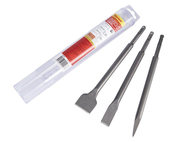 Starrett SDS Plus Chisel Set, 3 Piece