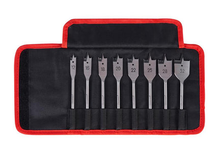 Starrett Flat Wood Drill Bit Set, 8 Piece