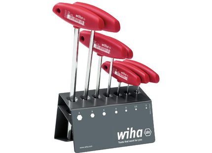 Wiha L-key with T-handle Set, 8 Piece