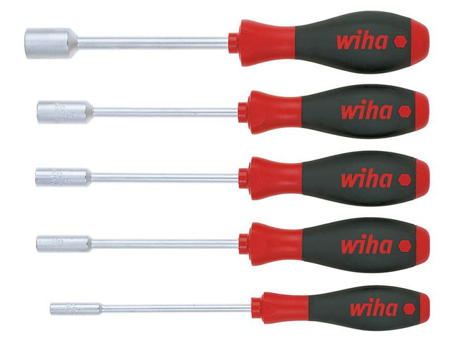 Wiha SoftFinish Hex Nut Driver Set, 5 Piece