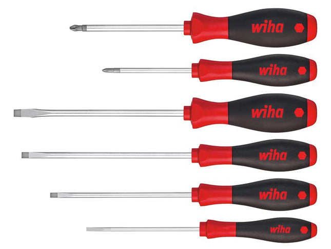 Wiha SoftFinish SL/PH Screwdriver Set, 6 Piece