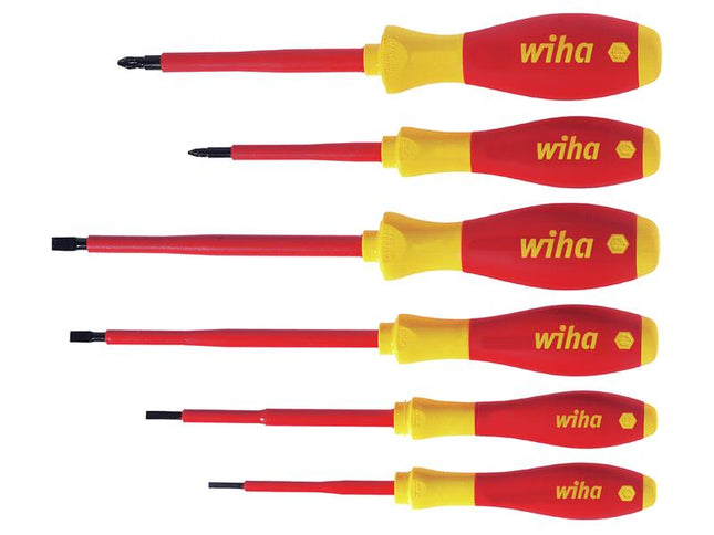 Wiha SoftFinish electric SL/PZ Screwdriver Set, 6 Piece