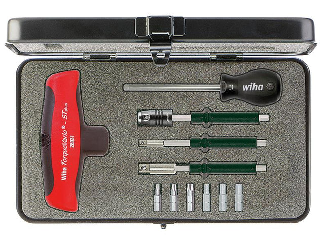 Wiha TorqueVario-S T Screwdriver Set, 11 Piece