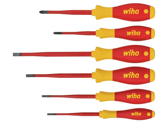 Wiha SoftFinish electric slimFix SL/PH Screwdriver Set, 6 Piece