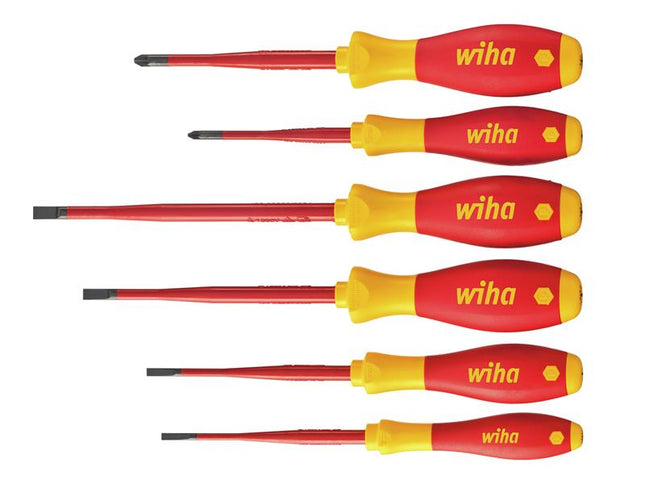 Wiha SoftFinish electric slimFix SL/PZ Screwdriver Set, 6 Piece