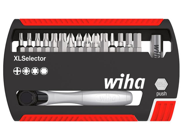 Wiha XLSelector Ratchet Bit Set, 17 Piece