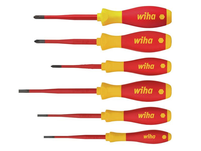 Wiha SoftFinish electric SL/PH/PZS Screwdriver Set, 6 Piece