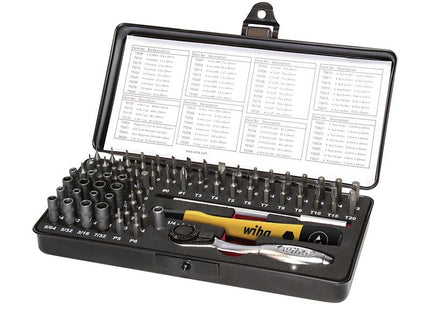 Wiha ESD Micro-bit Set, 66 Piece (inc. Case)